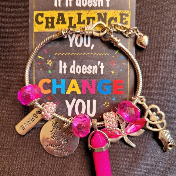 2 for 40 Silver rope Bullet Pendant charm bracelets. - Picture 2 of 4